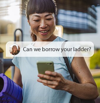 Person granting access to a friend